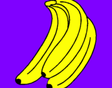 Disegno Banane  pitturato su veronica