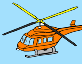 Disegno Elicottero   pitturato su thomas