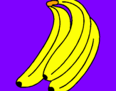 Disegno Banane  pitturato su Ilaria