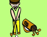 Disegno Golf II pitturato su mimmi