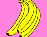 Disegno Banane  pitturato su ALESSIA5
