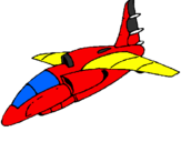 Disegno Nave in fase di atterraggio pitturato su alessio optimus