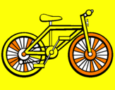 Disegno Bicicletta pitturato su nicco