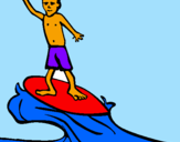 Disegno Surf pitturato su kelly slater