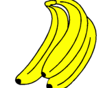 Disegno Banane  pitturato su Barile Lorenzo