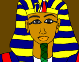 Disegno Tutankamon pitturato su soukaina 