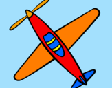 Disegno Aeroplano III pitturato su damone tortorino
