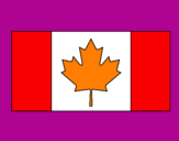Disegno Canada pitturato su gabriela