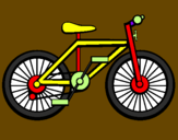 Disegno Bicicletta pitturato su DDD