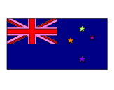 Disegno Nuova Zelanda pitturato su mery