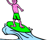 Disegno Surf pitturato su SP.LORY