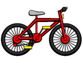 Disegno Bicicletta pitturato su FRANCESCO