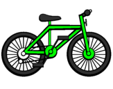 Disegno Bicicletta pitturato su il pulcino sborulino