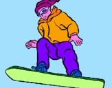 Disegno Snowboard pitturato su fgdhhxjhx