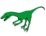 Disegno Velociraptor II pitturato su snoopy