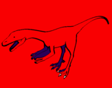 Disegno Velociraptor II pitturato su letizialetizialetizialeti