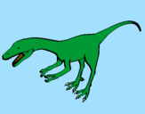 Disegno Velociraptor II pitturato su Lucertolapiù velocechevai