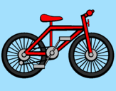Disegno Bicicletta pitturato su gabriela