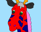 Disegno Muso di giraffa pitturato su Acolore. com