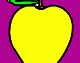 Disegno mela  pitturato su giovanna the best
