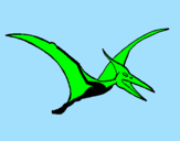Disegno Pterodattilo  pitturato su saurusspaventauccelli