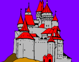 Disegno Castello medievale  pitturato su Andrea