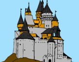 Disegno Castello medievale  pitturato su FILIPPO