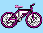 Disegno Bicicletta pitturato su costanza
