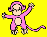Disegno Scimmietta pitturato su DARIO IL MIO FIDANZATO UU