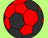 Disegno Pallone da calcio II pitturato su marcello b