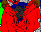 Disegno Dracula  pitturato su YARI