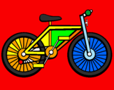 Disegno Bicicletta pitturato su vincenzo