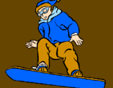 Disegno Snowboard pitturato su chic2000