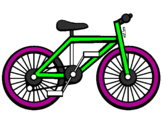 Disegno Bicicletta pitturato su tygher
