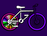 Disegno Bicicletta pitturato su tygher