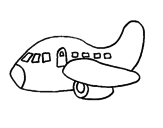 Disegno Aeroplano pitturato su ARIANNA