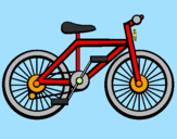 Disegno Bicicletta pitturato su Martina