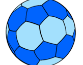 Disegno Pallone da calcio II pitturato su hanna montana