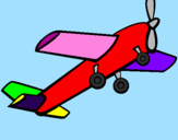 Disegno Aeroplano giocattolo pitturato su DODO-C