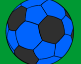 Disegno Pallone da calcio II pitturato su FILI