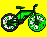 Disegno Bicicletta pitturato su ALEX