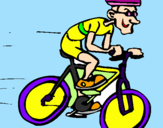 Disegno Ciclismo pitturato su STELLA E PAPA