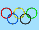 Disegno Anelli dei giochi olimpici  pitturato su gggiuliagiuliaiuliaGiulia