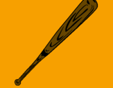 Disegno Mazza da baseball  pitturato su noemi