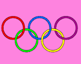 Disegno Anelli dei giochi olimpici  pitturato su angy98
