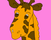 Disegno Muso di giraffa pitturato su ALICE