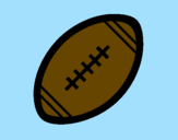 Disegno Pallone da calcio americano II pitturato su YARI FORTI