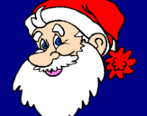 Disegno Faccione Babbo Natale  pitturato su giorgy 98