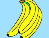 Disegno Banane  pitturato su luigi