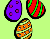 Disegno Uovo di Pasqua IV pitturato su salvatore
